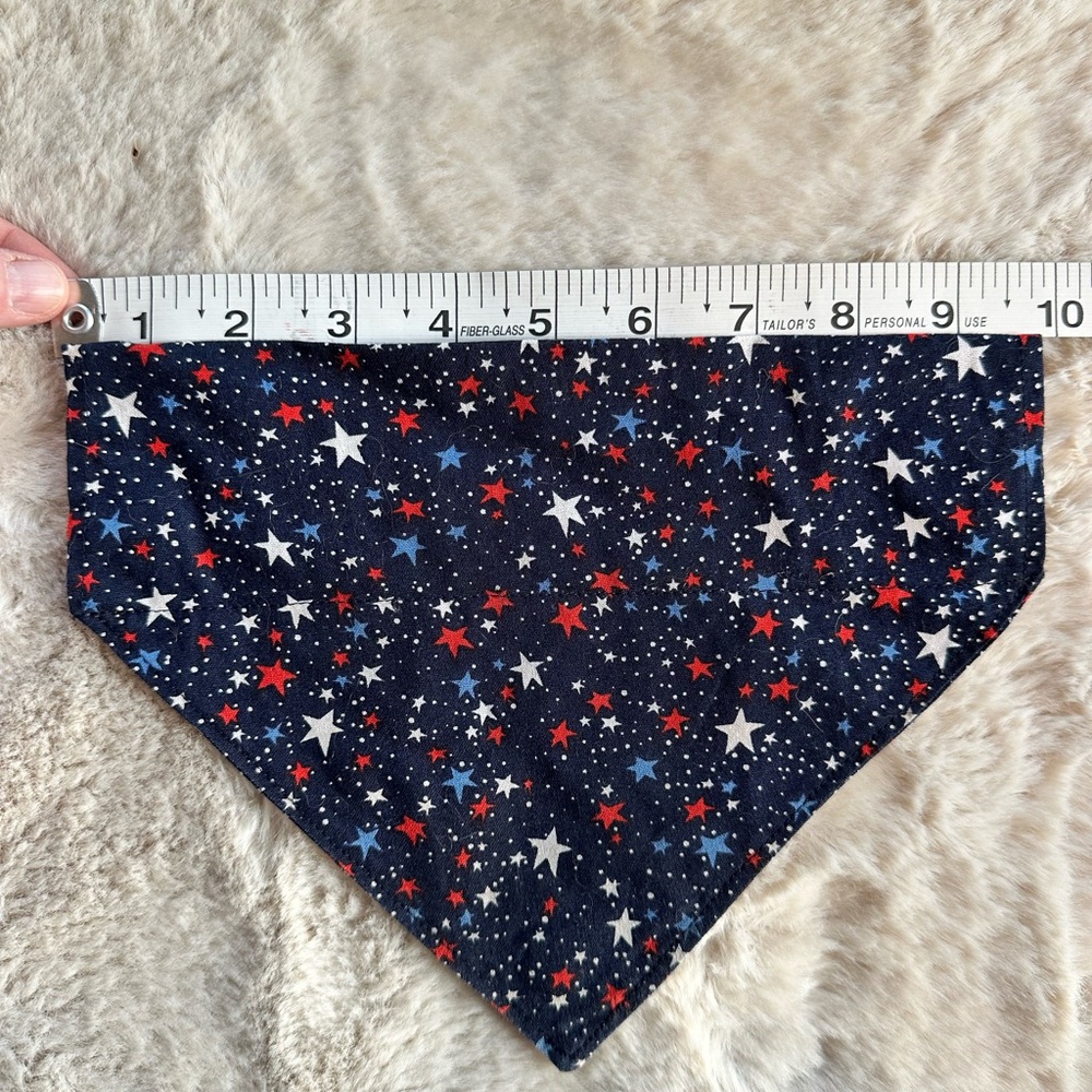 Starry Night Red White and Blue 🇺🇸 over the collar Dog Bandana - Picture 2 of 4